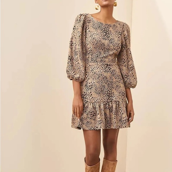 Anthropologie Maeve Knit Cut-Out Mini Dress - Picture 1 of 10